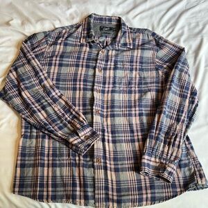Men’s long sleeve button up flannel by Grayer; xl; like new